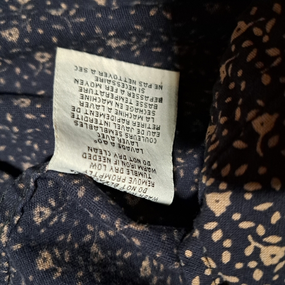 Denim & Supply Ralph Lauren Men's Button Down Shirt Floral AOP Navy Size Large - Picture 6 of 7